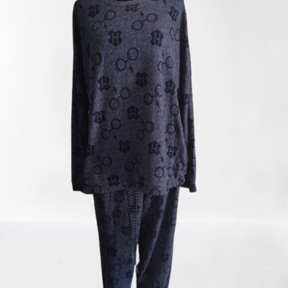 Wizarding World Harry Potter Women's Draw String PJ Top & Matching Bottoms - Picture 1 of 12